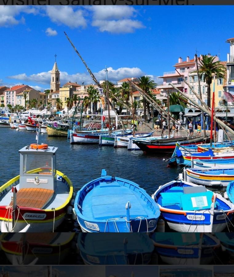 Studio Rdj Terrasse Piscine Sanary Sur Mer Bagian luar foto